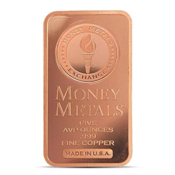 Copper BAR - MMX Design, 5 AVDP Oz, .999 Pure Copper