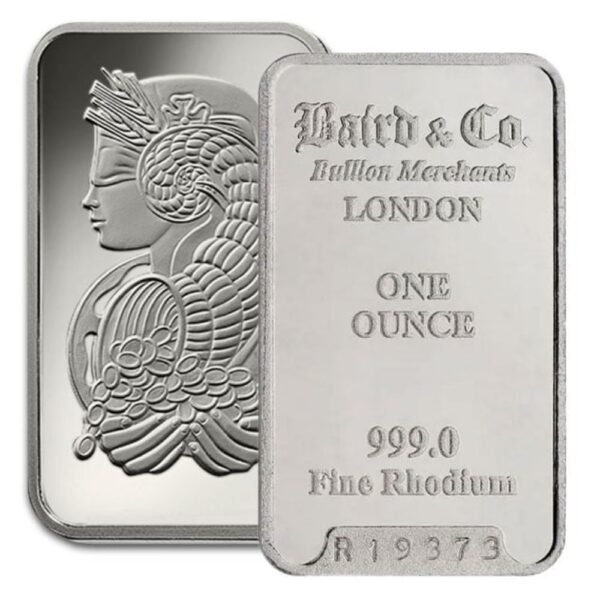 1 Oz Rhodium Bars - Image 2